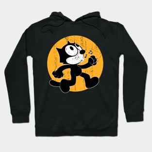 Felix The Cat - Distressed Textrue Hoodie